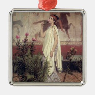 Ornement Carré Argenté Alma-Tadema   une femme grecque, 1869