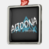 Ornement Carré Argenté Altoona Pennsylvanie (Gauche)