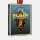 Ornement Carré Argenté Angels Landing (flèche) (Droite)