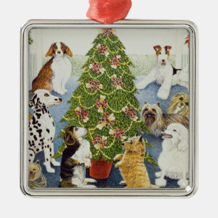 Ornement Carré Argenté Anticipation