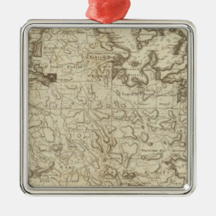 Ornement Carré Argenté Antigua