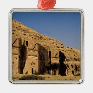 Ornement Carré Argenté Arabie saoudite, site de Madain Saleh, ancien 2