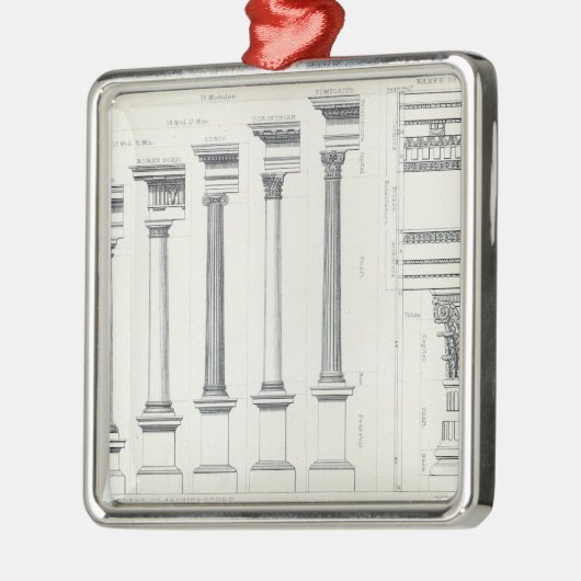 Ornement Carré Argenté Architecture I : Ordres d'architecture (Gauche)