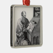 Ornement Carré Argenté Aristote (Droite)