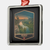 Ornement Carré Argenté Arkansas (Gauche)