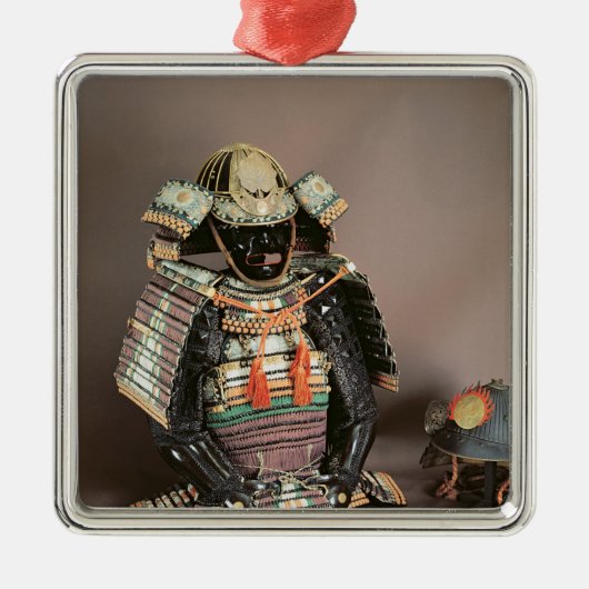 Ornement Carré Argenté Armure samouraï, période de Muromachi c.1384 (Devant)