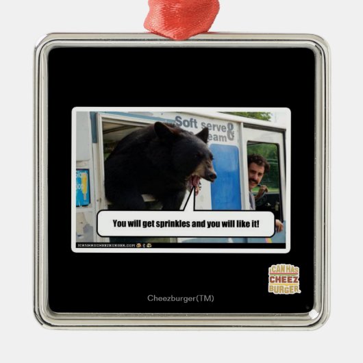 Ornement Carré Argenté Arrose (Devant)