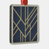 Ornement Carré Argenté Art deco design (Droite)