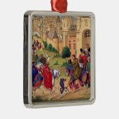 Ornement Carré Argenté Art médiéval (Droite)