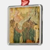 Ornement Carré Argenté Augmenter de Lazarre, icône russe (Gauche)