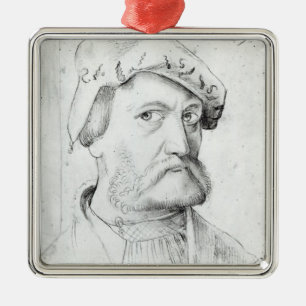 Ornement Carré Argenté Autoportrait