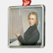 Ornement Carré Argenté Autoportrait, 1822 (Gauche)