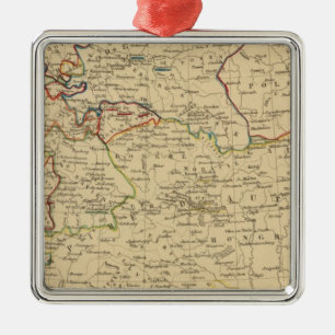 Ornement Carré Argenté Autriche, Prusse, Confed Germanique, Pologne