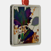 Ornement Carré Argenté Autumn Leaves (Droite)