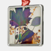 Ornement Carré Argenté Autumn Leaves (Gauche)