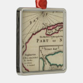 Ornement Carré Argenté Baie de Fundy et port d'Annapolis royal (Droite)