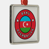 Ornement Carré Argenté Bakou Azerbaïdjan (Droite)