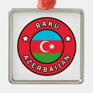 Ornement Carré Argenté Bakou Azerbaïdjan