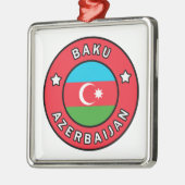 Ornement Carré Argenté Bakou Azerbaïdjan (Gauche)