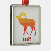 Ornement Carré Argenté Banff Elk (Droite)