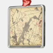 Ornement Carré Argenté Bataille de Gettysburg 15 (Gauche)