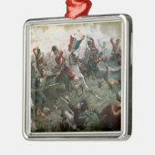 Ornement Carré Argenté Bataille de waterloo, le 18 juin 1815, 1898 (Gauche)