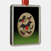 Ornement Carré Argenté Battes Vampire de Ketchup (Droite)