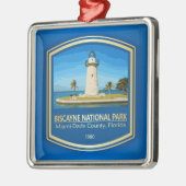 Ornement Carré Argenté Biscayne National Park (PF) (Gauche)