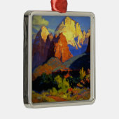 Ornement Carré Argenté Bischoff - Zion Park (Droite)