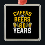 Ornement Carré Argenté Boisson De Bières Bravo Et Bières À Mon 60 Ans De<br><div class="desc">Boisson De Bières Bravo Et Bières À Mon 60 Ans De Naissance</div>