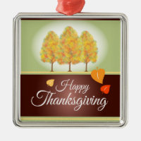 Bon thanksgiving avec arbres automnaux
