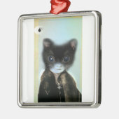 ORNEMENT CARRÉ ARGENTÉ BOOM ! (Gauche)