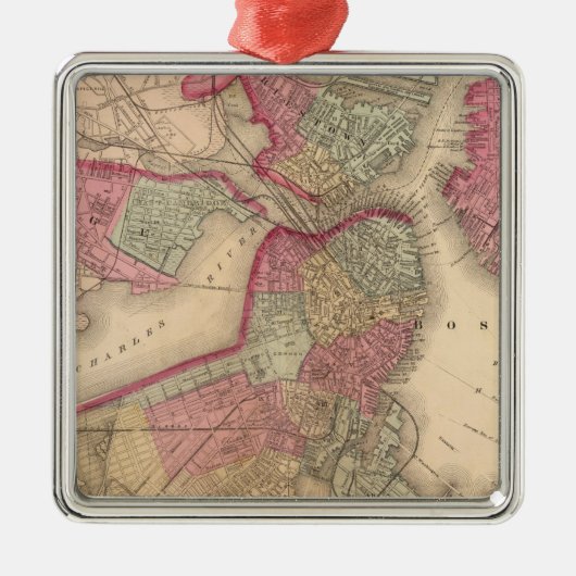 Ornement Carré Argenté Boston (Devant)