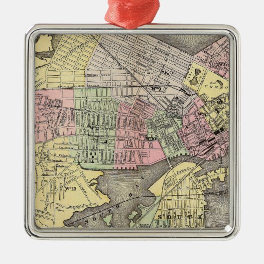 Ornement Carré Argenté Boston 3 (Devant)