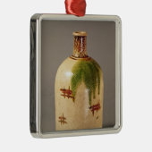 Ornement Carré Argenté Bouteille de saké, d'Oribe (Droite)