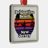Ornement Carré Argenté Brigantine Beach, New Jersey (Droite)
