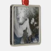 Ornement Carré Argenté Brouillard marin en Scandinavie (Droite)