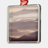 Ornement Carré Argenté Brouillard matinal dans le sud des Appalaches (Gauche)