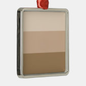 Ornement Carré Argenté Brown Ombre strié (Droite)