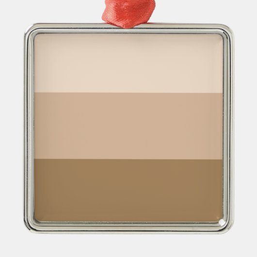 Ornement Carré Argenté Brown Ombre strié (Devant)