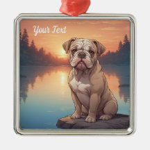 Bulldog par lac