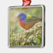 Ornement Carré Argenté Bunting peint (Gauche)