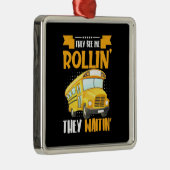 Ornement Carré Argenté Bus Driver See Me Rollin (Droite)