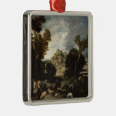 Ornement Carré Argenté Bush brûlant, c.1635 (Droite)