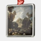 Ornement Carré Argenté Bush brûlant, c.1635 (Gauche)