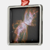 Ornement Carré Argenté Butterfly Nebula Print (Gauche)