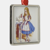 Ornement Carré Argenté Buvez-moi 1 (Droite)