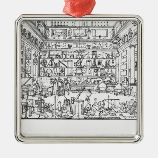 Ornement Carré Argenté Cabinet de physique, 1687 (Devant)