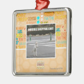 ORNEMENT CARRÉ ARGENTÉ CADDIE INVISIBLE (Gauche)