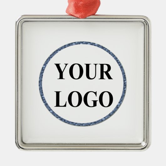 Ornement Carré Argenté Cadeau pour grand-père personnalisé AJOUTER VOTRE (Devant)